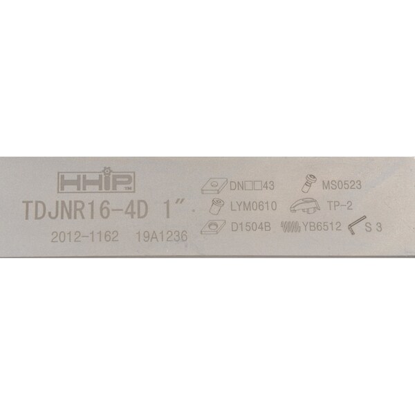 H & H Industrial Products MDJNR 16-4D Turning- Profiling & Facing Tool - New Rigid Clamp Design - 2012-1162