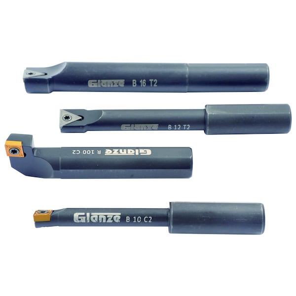 Hhip Indexable Tool Set With 2 in. Boring Head R8 Shank & 4 Boring Bars - 1906-0201