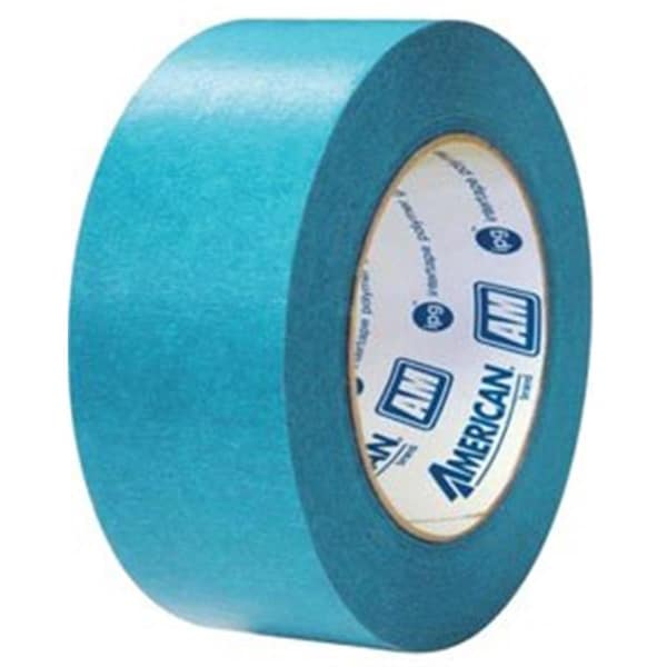 Cinta Adhesiva Americana 1.5 pulgadas X 60 yardas Aqua Mask, Cinta de Enmascarar de Papel de Grado Medio para Temperaturas Medianas - AMT-AM-112