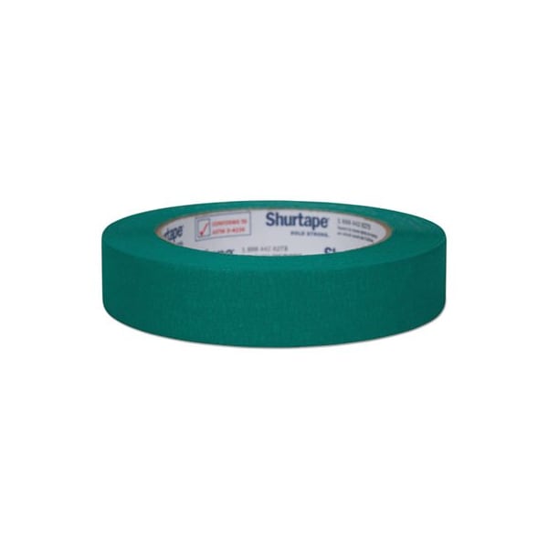 Cinta para enmascarar de color, núcleo de 3 pulgadas, 0.94 pulgadas x 60 yardas, verde - 240572