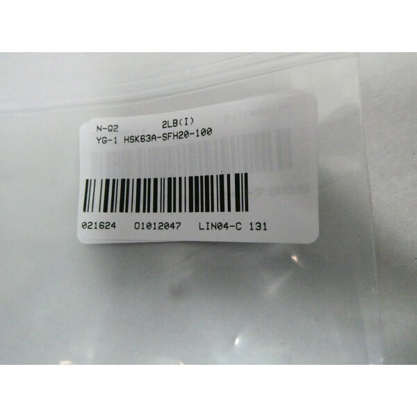 Yg-1 Tool SHRINK FIT M16 - 1.0 TOOL HOLDER - HSK63A-SFH20-100 P2600005