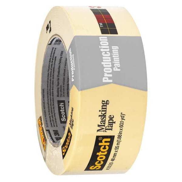 Cinta de enmascarar Scotch 3M™ 2020, 5.2 Mil, 2" x 60 yds., Natural, 12 unidades por caja - T937202012PK