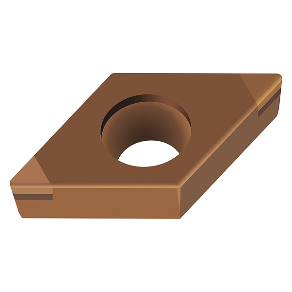 Walter Diamond Turning Insert, 2, DCGW, .5 - DCGW070202TM-2 WBH20