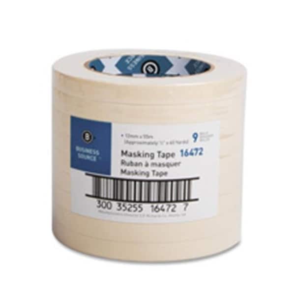 Cinta de enmascarar Business Source BSN16461 - Núcleo de 3 pulgadas - 1 pulgada x 60 yardas - color beige - BSN16461.