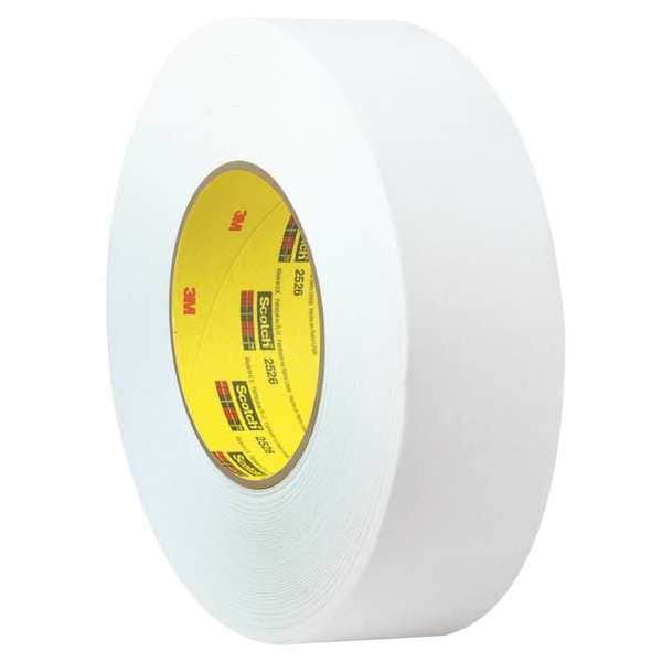 Cinta adhesiva de respaldo plano Scotch 3M™ 2526, 9.8 mil, 1" x 60 yardas, Blanco, 36/Caja - T9452526