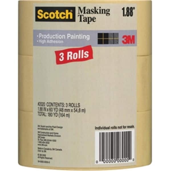 Cinta de enmascarar para pintura de producción de 48 mm x 55 m, paquete de 3 - 051141318929