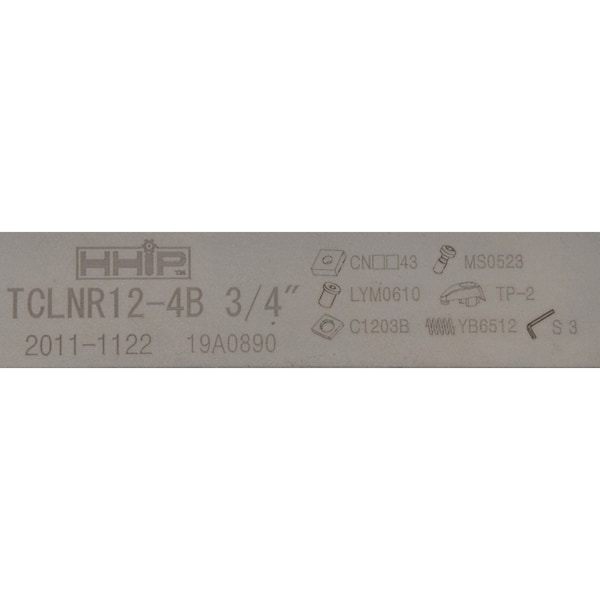 H & H Industrial Products MCLNR 12-4B Turning & Facing Tool Holder - New Rigid Clamp Design - 2011-1122