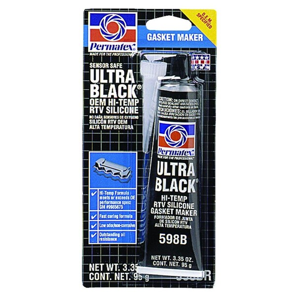 Permatex Ultra Black Max - Sellador de juntas resistente al aceite 3.35 - PE390288