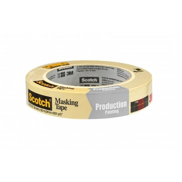 3M 2020-24A-CP 0.94 pulg. x 60.1 yd. Cinta de enmascarar para producción de pintura - 7030711