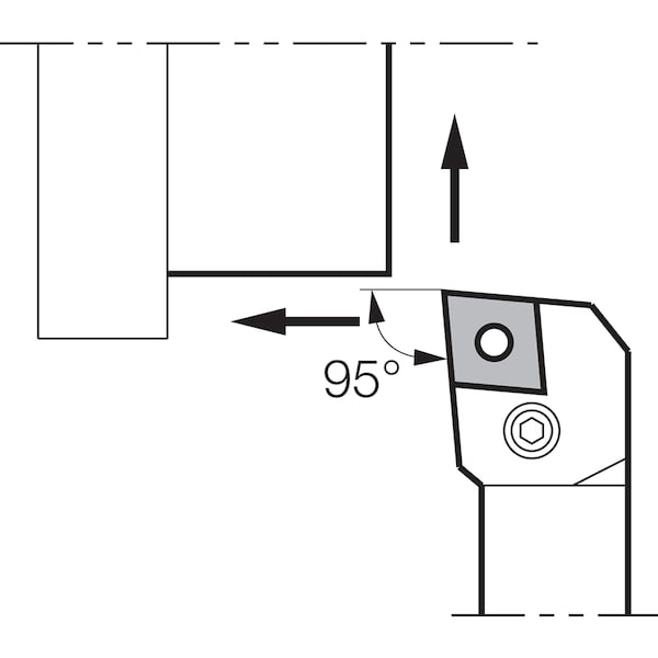 Kyocera Turning Toolholder, PCLNL 2020K12 - PCLNL2020K12