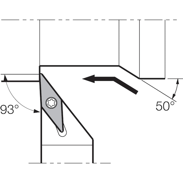 Kyocera Turning Toolholder, SVJBR 1616M11F - SVJBR1616M11F