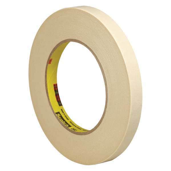 Cinta para enmascarar Scotch 3M™ 202, 5.4 mil, 1/2" x 60 yardas, natural, 6 unidades por caja - T9332026PK