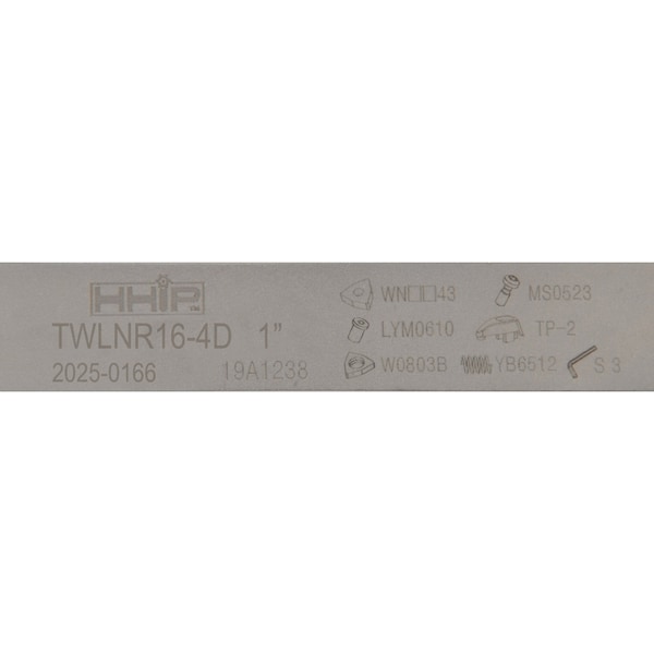 H & H Industrial Products MWLNR 16-4D Turning Tool Holder - New Rigid Clamp Design - 2025-0166