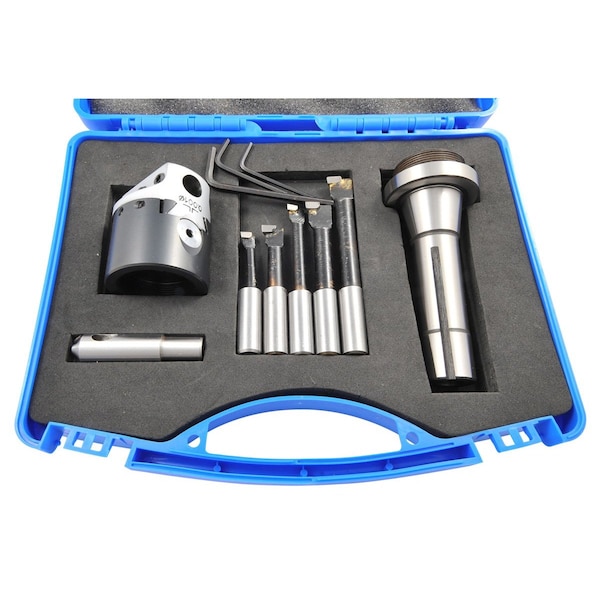 Hhip 2 in. Boring Head Kit With R8 Shank, Boring Bars & Fly Cutter - 1061-0106