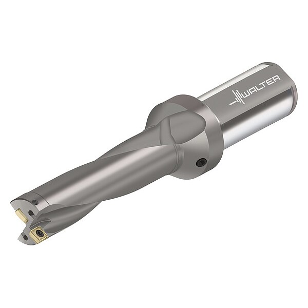 Walter Indexable Drill Bit for Small Holes, 1 1/4 in L, 2.2810 in dia., Coolant Through, D4120.04-30.15F31-P45,  - D4120.04-30.15F31-P45