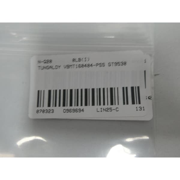 Tungaloy CARBIDE INSERTS, 10PK - VBMT160404-PSS VBMT 331 PSS GT9530