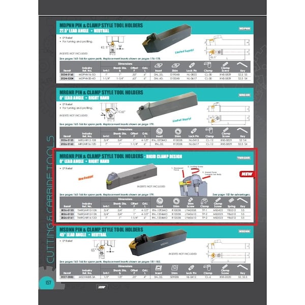 Hhip MRGNR 16-12D Turning Tool Holder - 2026-0161