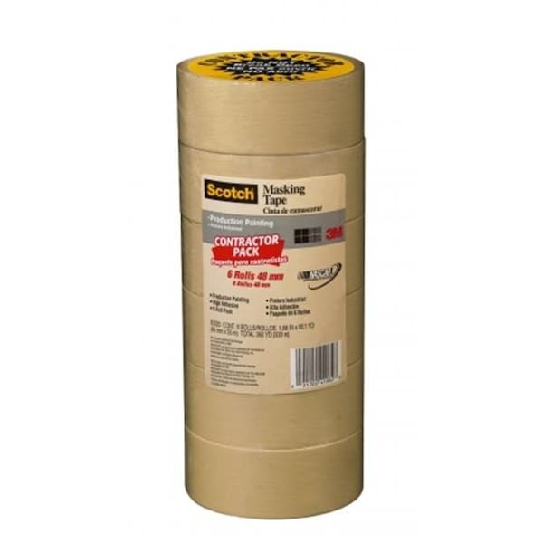 Cinta para enmascarar de producción para pintura de 1.88 pulgadas x 60.1 yardas - 7030729
