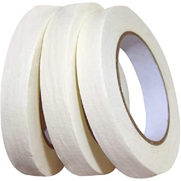 Dendesigns 0.75 pulg. x 60 yardas Cinta de papel sensible a la presión para artistas, Color blanco - DE3179494