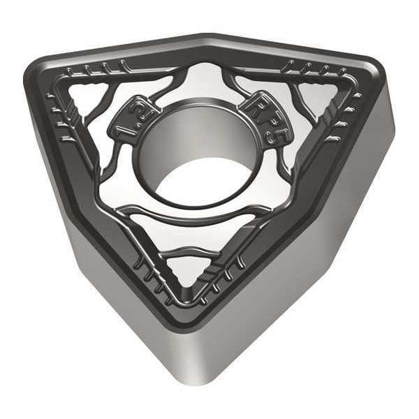 Walter Turning Insert, Trigon, 1/2 in, WNMG, 0.80mm, Carbide - WNMG080408-RP5 WPP10S
