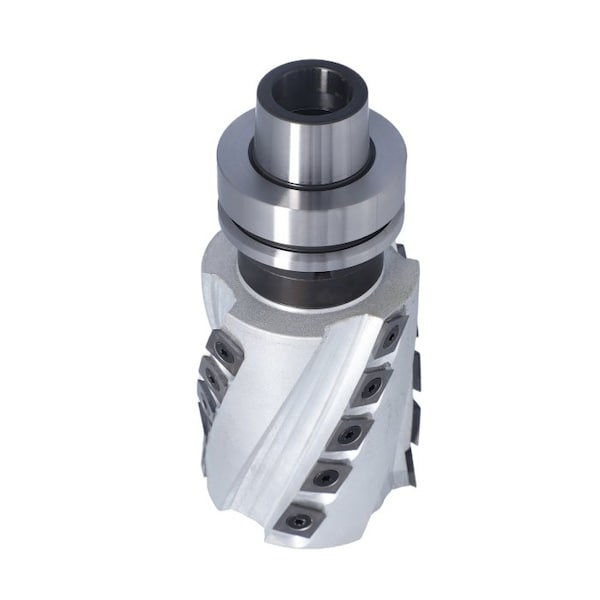 Qic Tools 80mm Helical CNC Planing Cutter 80mm H - HPC.80.80.4+2