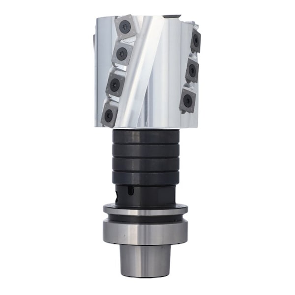 Qic Tools 80mm Helical CNC Planing Cutter 80mm H - HPC.80.80.4+2