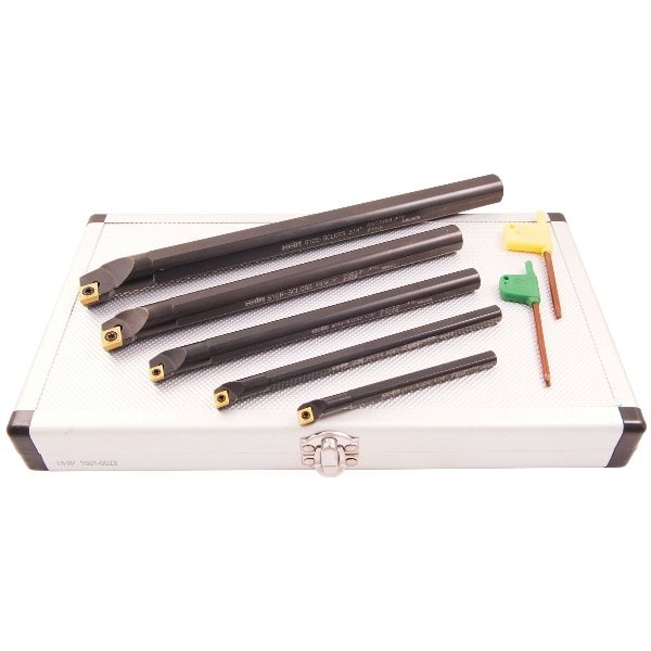 H & H Industrial Products 5 Piece SCLCR Indexable Boring Bar Set (5/16-3/8-1/2-5/8 & 3/4") - 1001-0023