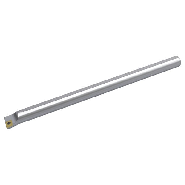 Widia Indexable Boring Bar, A08RSCLCR2, 8 in L, High Speed Steel, 80 Degrees  Diamond Insert Shape - A08RSCLCR2