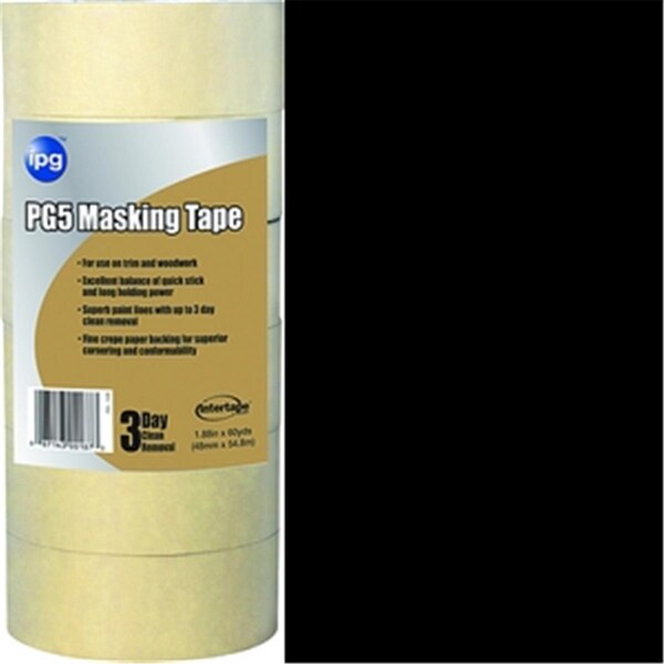 Cinta para enmascarar de alta calidad de grado profesional de Intertape de 48 mm x 55 yardas, paquete de 24 - 145906