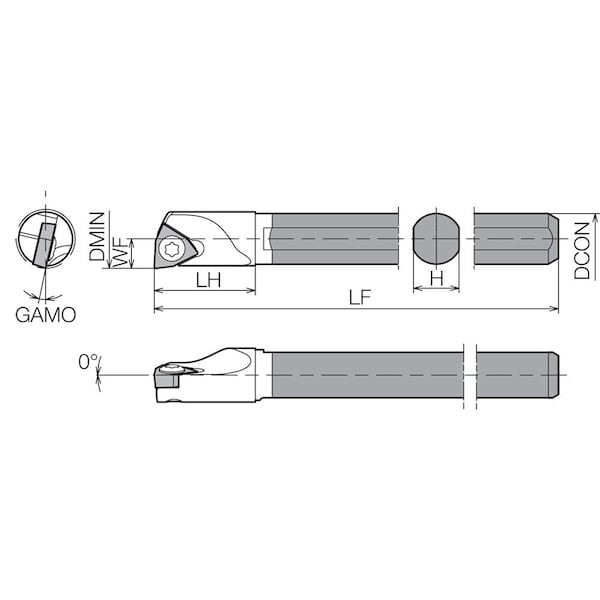 Kyocera C05HSWUBR0606AN Right-Hand - C05HSWUBR0606AN