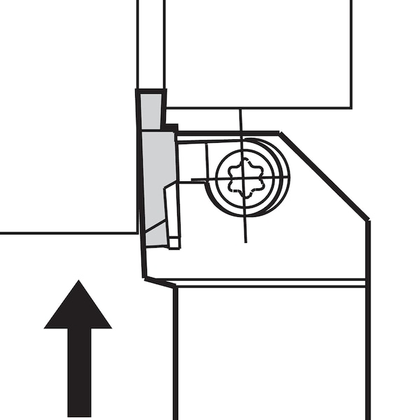 Kyocera External Grooving Toolholder, KGBAR 16435 - KGBAR16435
