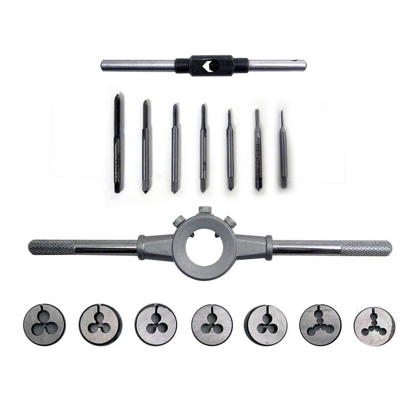 Juego Mini de Machuelos y Terrajas Gyros con Llave de Machuelo y Soporte de Terraja (16-Piezas) - 93-16103