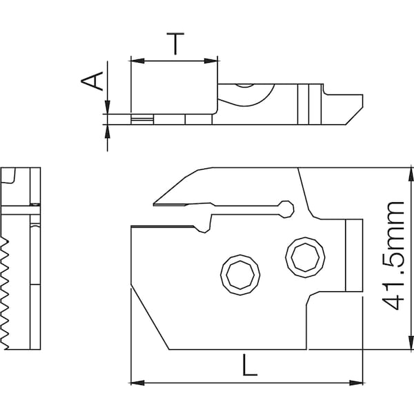 Kyocera External Grooving Blade, KGDR 2T17C, External Grooving & Cut-Off Blade - KGDR2T17C