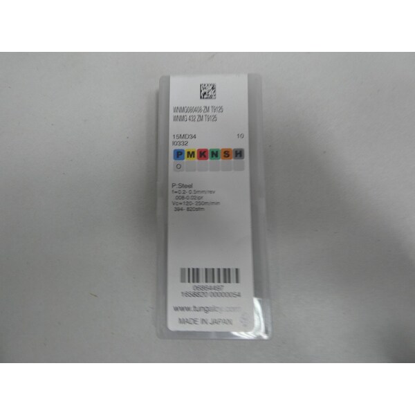 Tungaloy CARBIDE INSERTS, 10PK - WNMG080408-ZM WNMG 432 ZM T9125