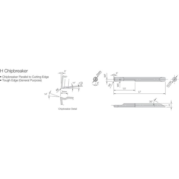 Kyocera Micro Bar, for Steel Boring - EZBR035035HP008HPR1225
