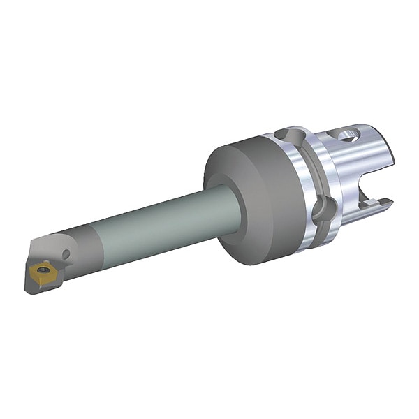 Km Systems Indexable Cutting Head Unit, KM40TSE10FSCLPR06, 104.95mm L, 80 Degrees  Diamond Insert Shape - KM40TSE10FSCLPR06