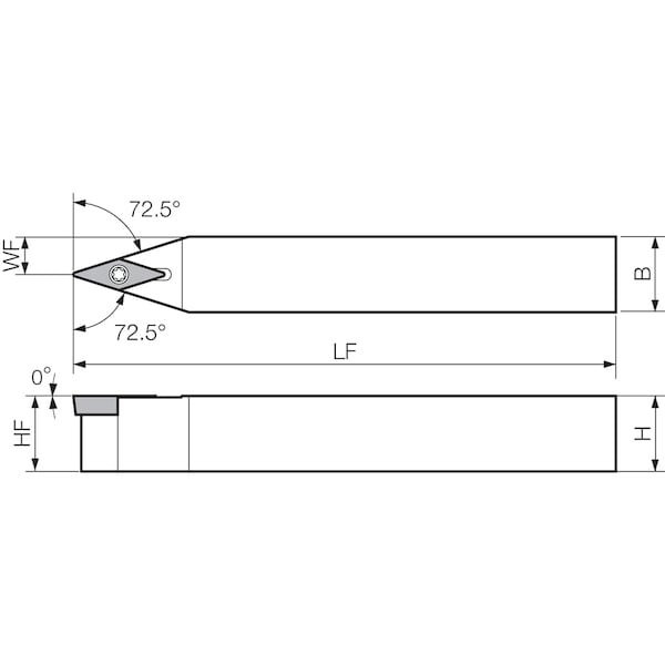 Kyocera Turning Toolholder, SVVBN 102JX - SVVBN102JX