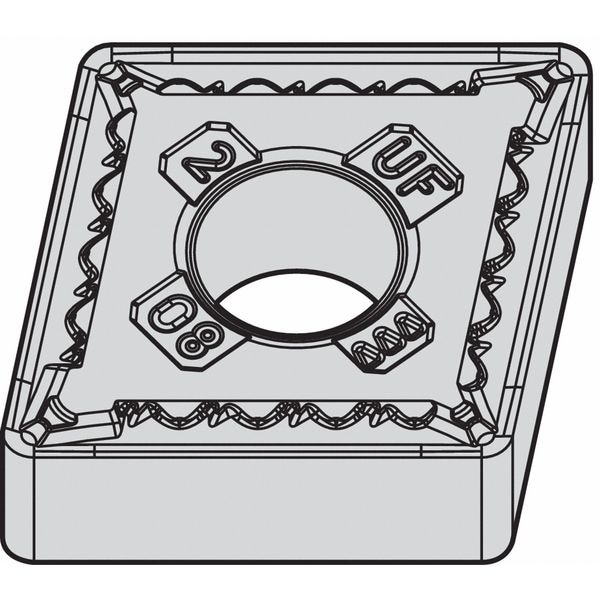 Widia Diamond Turning Insert, Diamond, 4, CNMG, 1, Carbide - CNMG431UF
