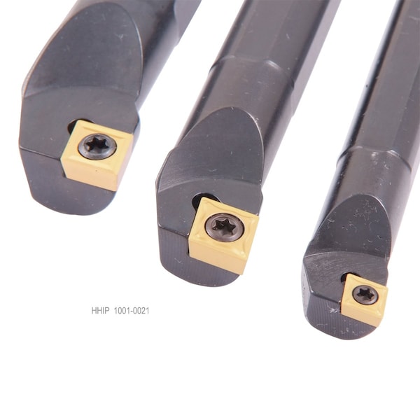 Hhip 3 Piece 1/2-5/8 & 3/4" SCLCR Indexable Boring Bar Set - 1001-0021