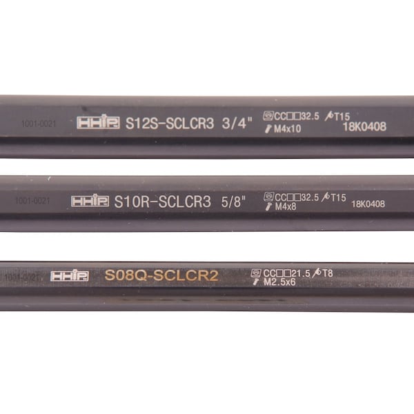 Hhip 3 Piece 1/2-5/8 & 3/4" SCLCR Indexable Boring Bar Set - 1001-0021