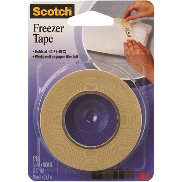 Cinta para congelador Defenseguard 0.75 x 1000 in. 178 - Natural, paquete de 24 - DE3344904