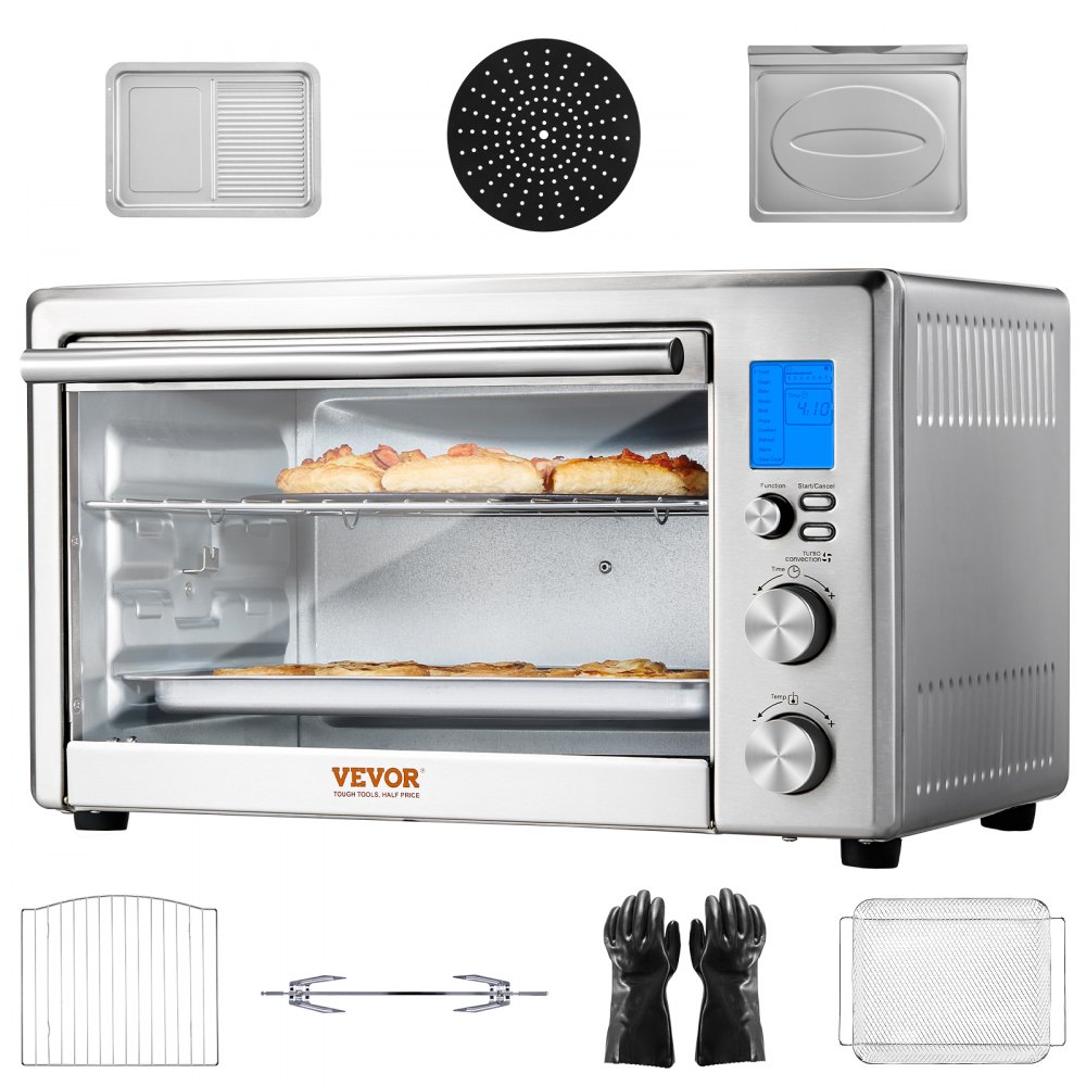 VEVOR 13-IN-1 Air Fryer Toaster Oven 28L 1800W Convection Oven for Home Use - KQZKX28L1800WSGCLV1