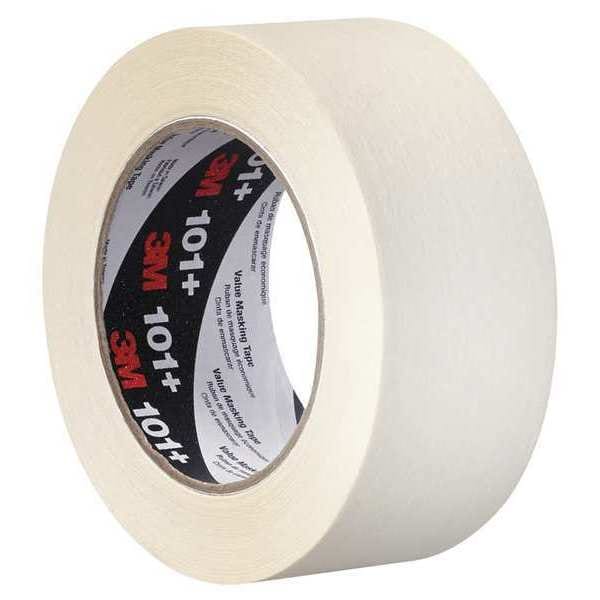 Cinta de enmascarar 3M™ 101+, 5.1 Mil, 2" x 60 yds., color beige, 12/Estuche - T93710112PK