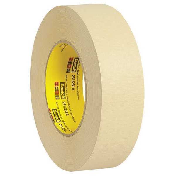 Cinta de enmascarar Scotch 3M™ 231, 7.6 Mil, 1 1/2" x 60 yds., color beige, 12/Caja - T93623112PK.