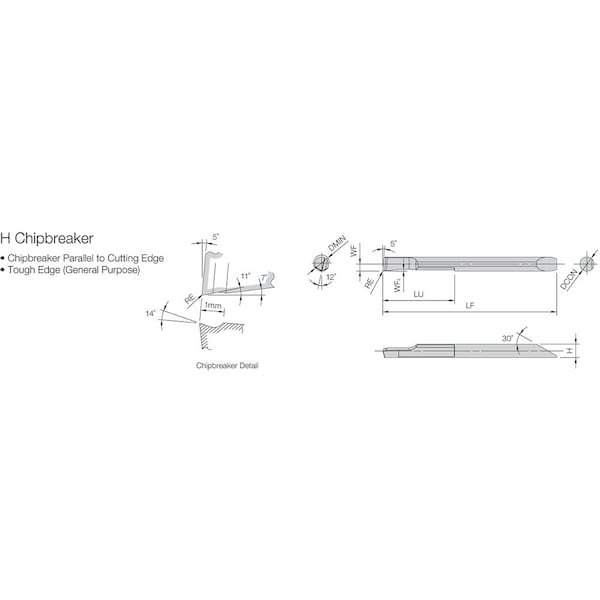 Kyocera Micro Bar, for Steel Boring - EZBR075070ST015HPR1225