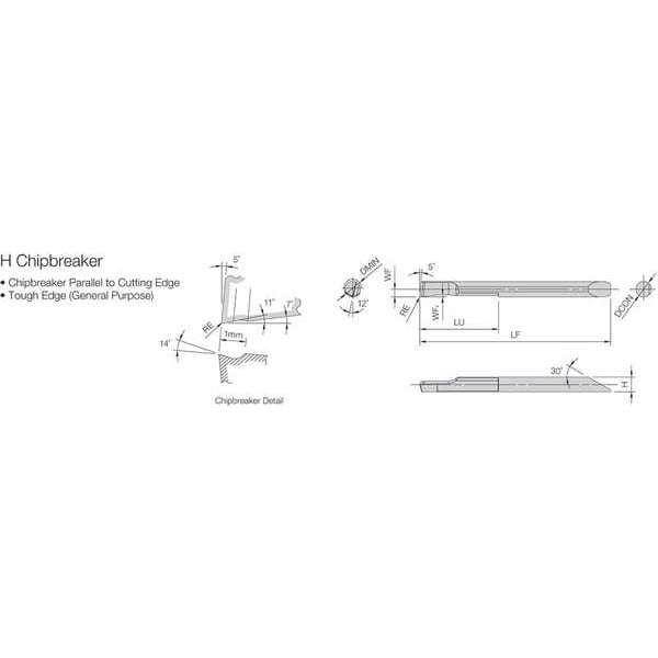 Kyocera Micro Bar, for Steel Boring - EZBR075070ST015HPR1225