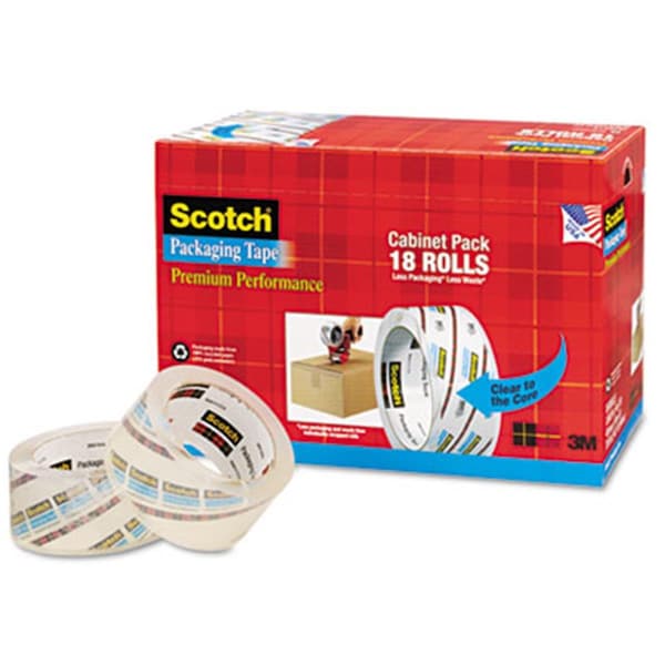 3M 385018CP Cinta de empaque de alto rendimiento 3850 para gabinete Pk 1.88x54.6 yds 18 Rollos - 385018CP