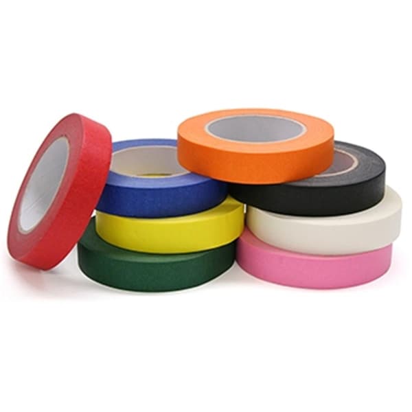 Cinta adhesiva de colores Tangletown Fine Art 8 rollos surtidos 1x60 yardas - NI65421