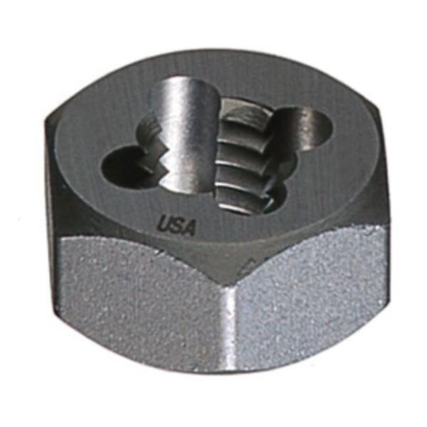 Champion Cutting Tool 1/8-28-BSP - CS30M Metric Hexagon Rethreading Die, 1.25 TPI, Contractor Series, Carbon Steel - CHA CS30M-1/8-28-BSP