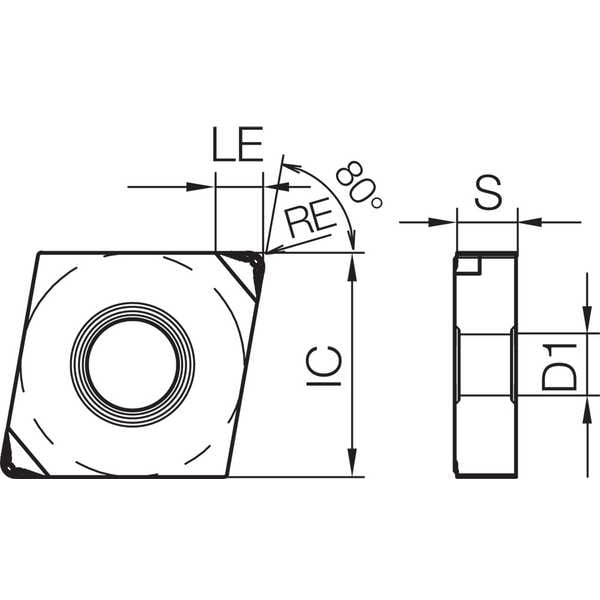 Kyocera Diamond Turning Insert, CNGM433MEHHKBN05M - CNGM433MEHHKBN05M